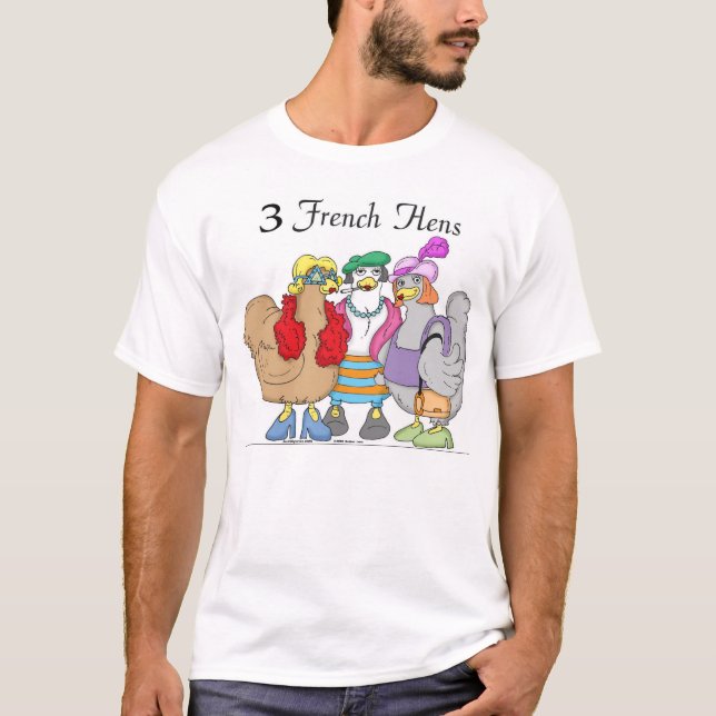 3 franska hönor tee (Framsida)