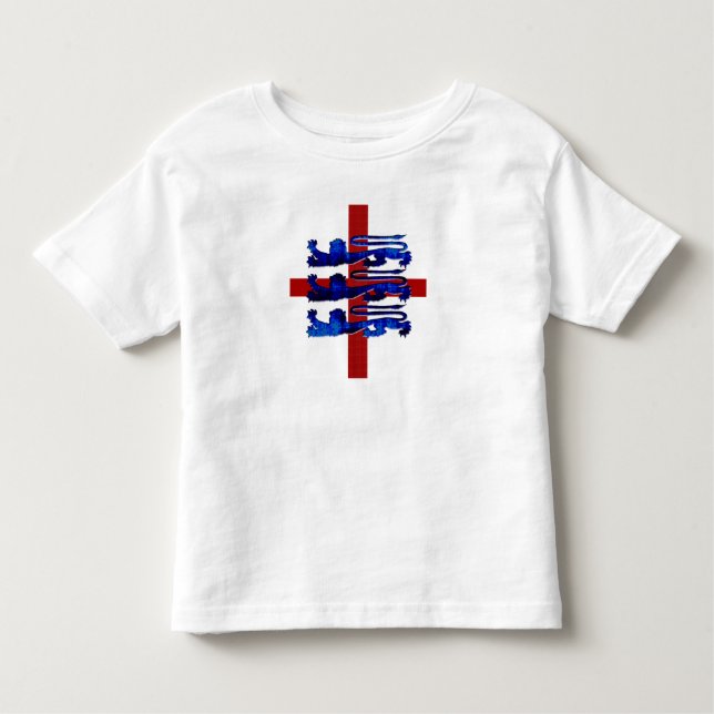3 gåvor för lejonEngland St George flagga T-shirt (Framsida)