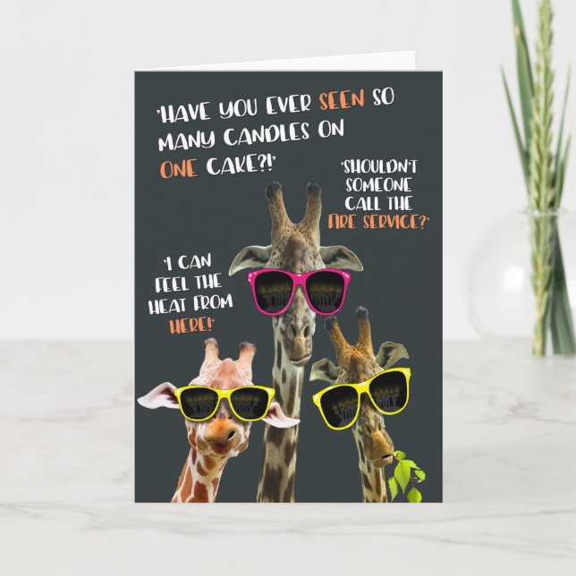 3 giraffer kort (Framsida)