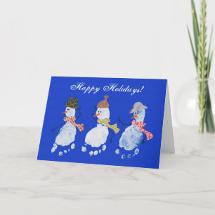 3 glad helg för babyfotspårsnögubbear!