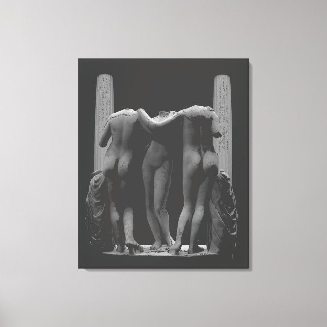 3 Graces Print Roman Art Print Stretched Canvas (Framsida)