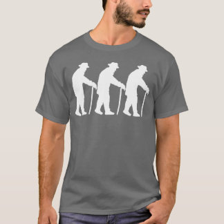 3 Grandpas Slowly Going Silhouettehree Friends rol T Shirt