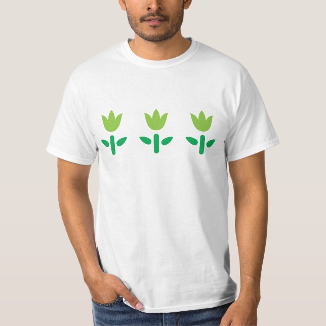 3 Gröntar Blommor Tee (Framsida)