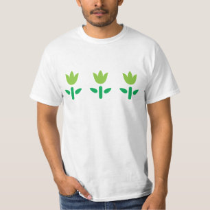 3 Gröntar Blommor Tee Shirt
