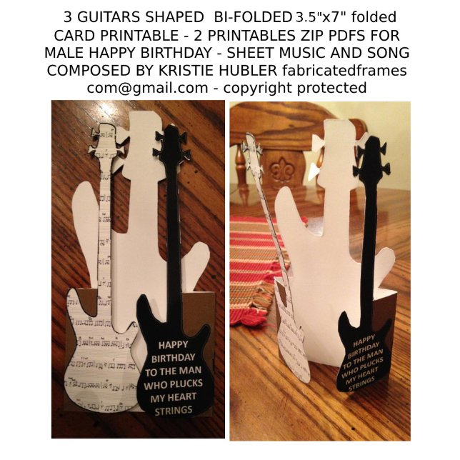 3 Guitars Sång Music Man Grattis på födelsedagen C (Skapare uppladdad)