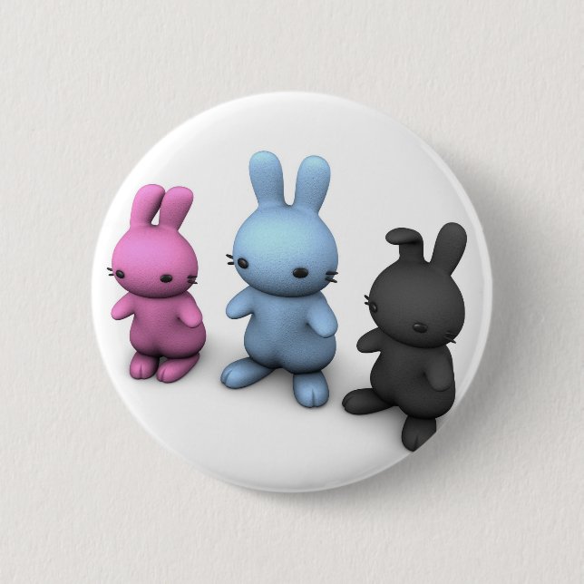 3 gulliga wabbits knapp (Framsida)