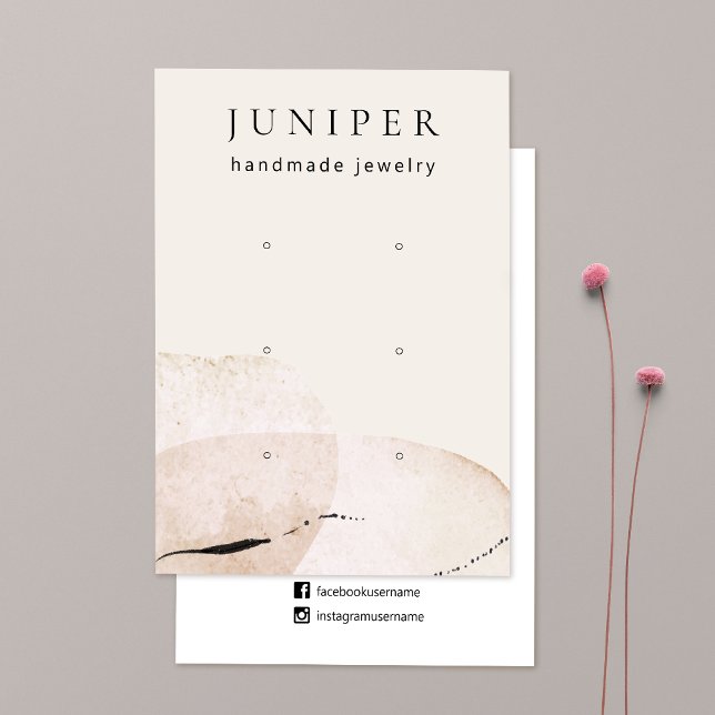 3 Hål Abstrakt Vattenfärgning Uppläsning av judisk Visitkort (Skapare uppladdad)