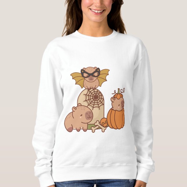 3 Halloween-temade capybaras T Shirt (Framsida)