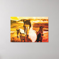 *~* 3 Hästar AR22 Vild Mustangs Mountains Equine