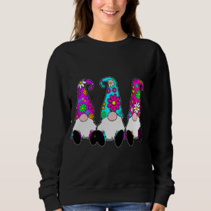 3 Hippie Gnomes Daisy Flower Hat Retro Peace Groov T Shirt