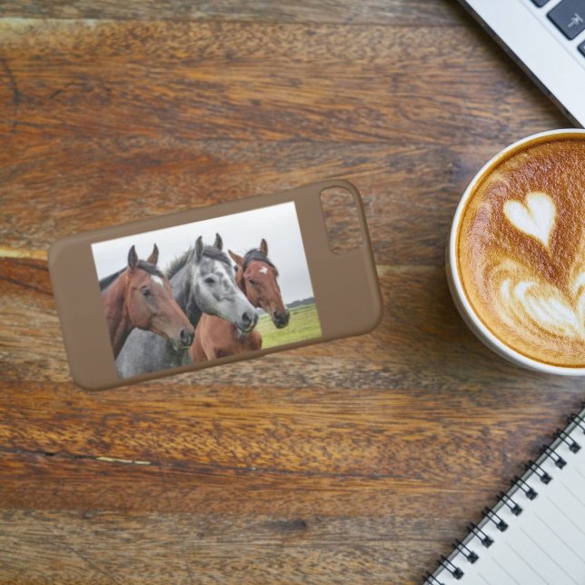 3 Horse Head Apple iPhone 8/7, Fodral Equestrian Case-Mate iPhone Skal (Skapare uppladdad)