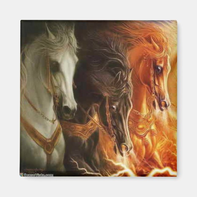 3 Horses Magnet (Framsidan)