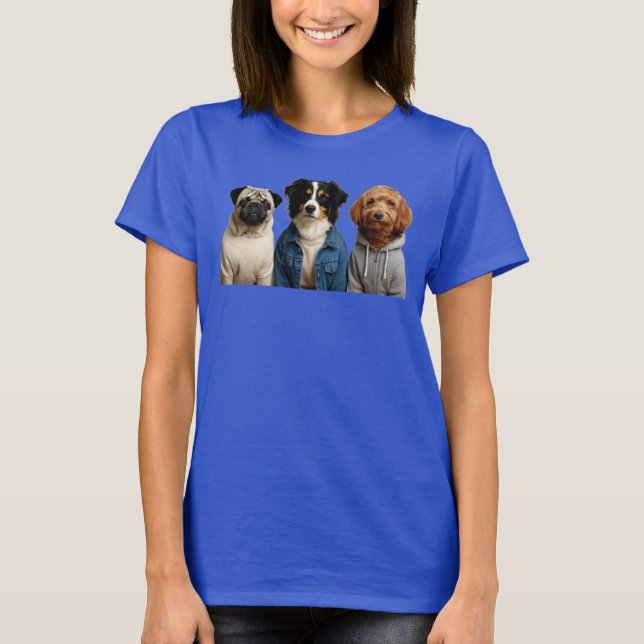 3 HUNDAR JACKA T SHIRT (Framsida)