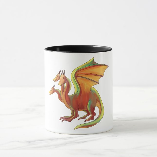 3 huvud dragon mugg (Center)