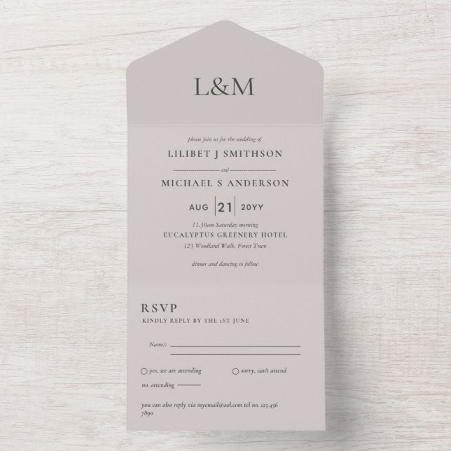 3-i1 Light Sand Text Only Wedding Investigation OS (Insida)