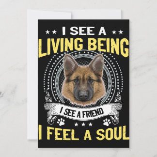 3 I See A Living Being I See A Friend I feel A Sou Inbjudningar