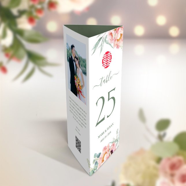 3 in 1 Table number, menu & photo thank you note (Skapare uppladdad)