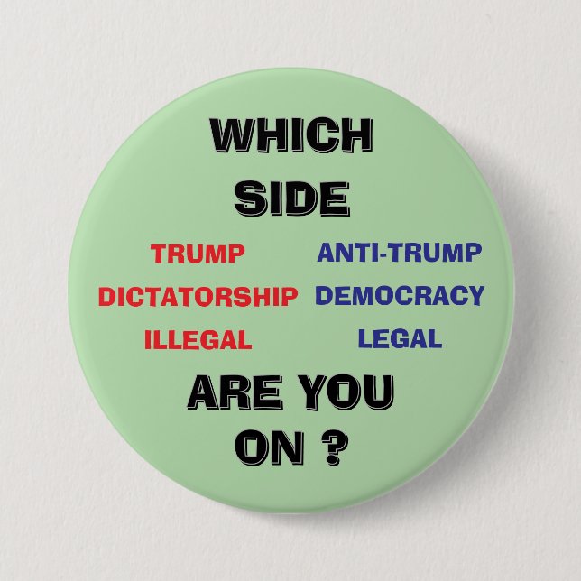 3 inch round Button Knapp (Framsida)