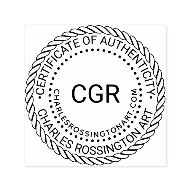 3 Init "Autentiseringscertifikat" #5 Namn URL Självfärgande Stämpel (Design)