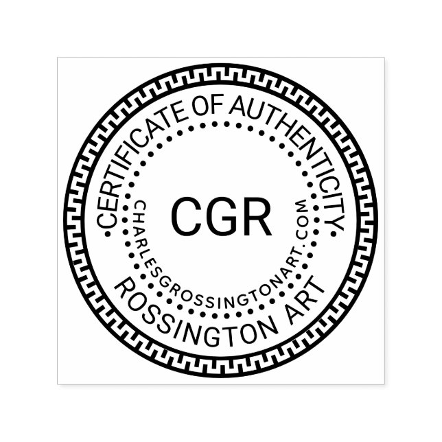 3 Initial Certificate of Authenticity GK Name URL Självfärgande Stämpel (Design)