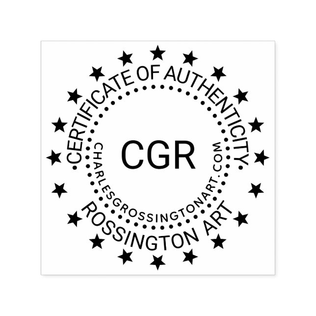 3 Initial Certificate of Authenticity Name URL #5 Självfärgande Stämpel (Design)