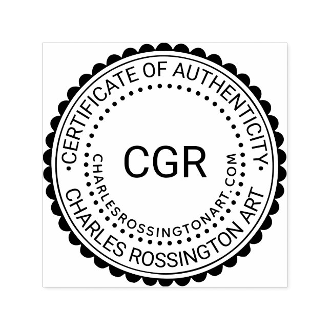 3 Initialt äkthetscertifikat #7B Namn URL Självfärgande Stämpel (Design)