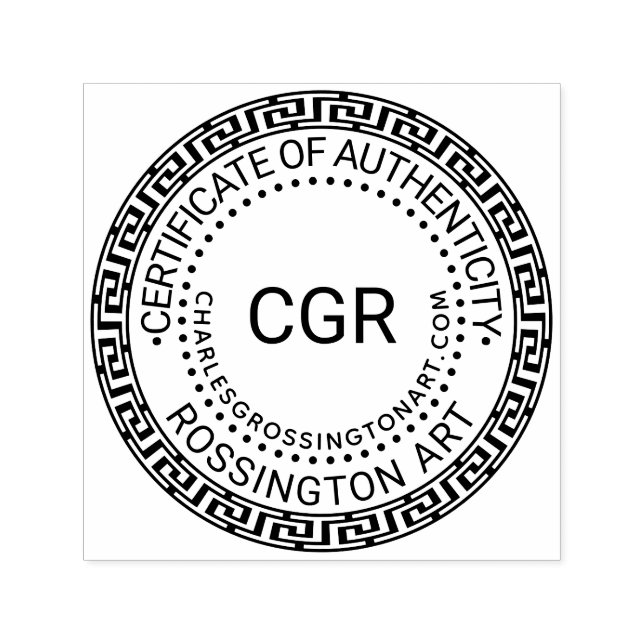 3 Initialt certifikat för äkthet Namn URL #4 Självfärgande Stämpel (Design)