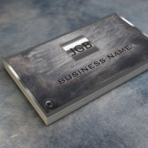 3 Inledande monogram Professionell Metall Visitkort