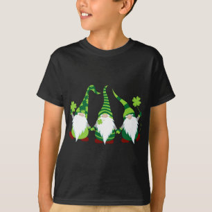 3 Irish Gnome Leprechaun Shamrock Gnomes St. Patri T Shirt