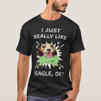 3 Jag gillar verkligen Beagle T Shirt