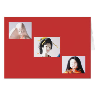 3 Japanska dockor OBS Kort