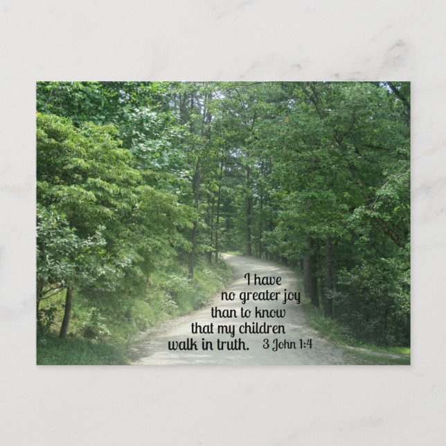 3 John 1:4 Vykort (Framsida)