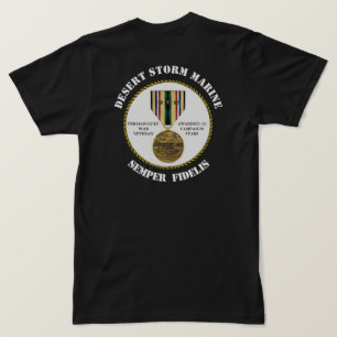 3 KAMPANJ STARS Desert Storm Marine SEMPER Fi T Shirt