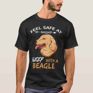 3 Känn dig trygg på natten Sova med en Beagle T Shirt
