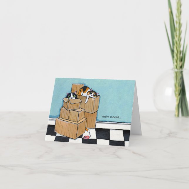 3 Katter och rutor | Vi har flyttat anteckningskor Meddelande (Framsida)