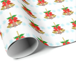 3 Klockor i Snö Wrapping Papper Presentpapper