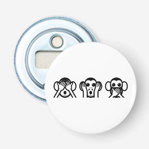 3 kloka apor Emoji Flasköppnare