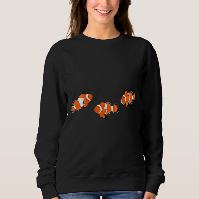 3 Klövfisk Anemonefish 3 Orange Vit fisk Kopp T Shirt (Framsida)
