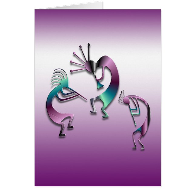 3 Kokopelli 107 Hälsningskort (Framsidan)