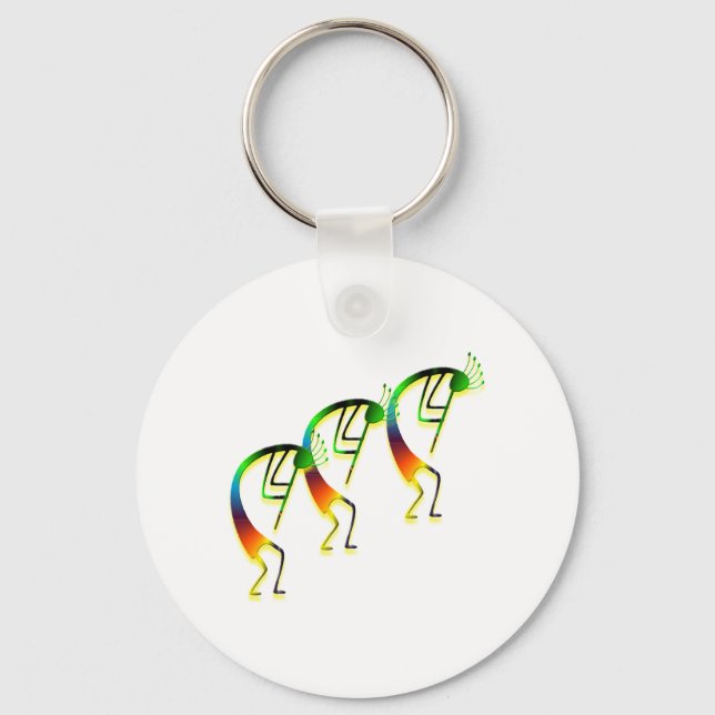 3 Kokopelli #12 Nyckelring (Framsida)