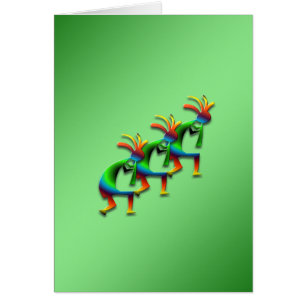 3 Kokopelli #29 Hälsningskort