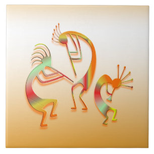 3 Kokopelli_#51 Kakelplatta
