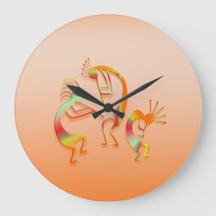 3 Kokopelli #51 Stor Klocka