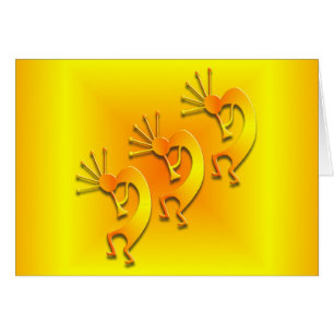 3 Kokopelli #89 Hälsningskort