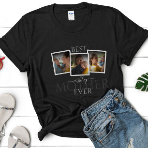 3 kollage Mamma Familj Minnesvärd Mors dag T Shirt