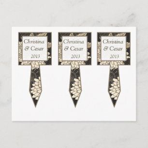 3 Kopp Cake Plockas Black Cream Daisys/Carnation L Vykort