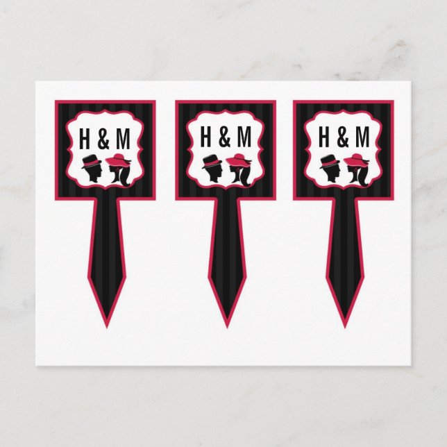 3 Kopp kummelPlockor Elegant för  formliga hattar Vykort (Framsida)