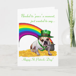 3. Kort för dag för bulldoggSt. Patricks