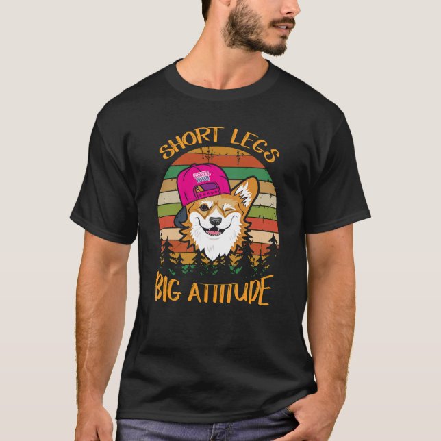3 Korta Ben Stor Attityd T Shirt (Framsida)