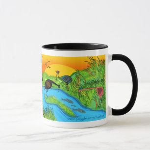 3 kranar på Bosque del Apache Mugg